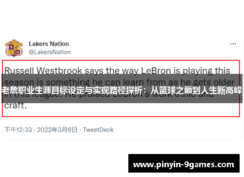 老詹职业生涯目标设定与实现路径探析：从篮球之巅到人生新高峰